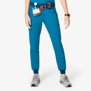 XS Figs Zamora Jogger Scrub Pants in Limited Edition Color Alps Blue